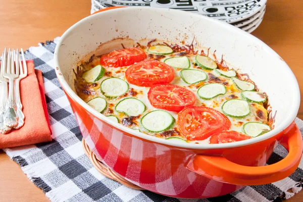 Veggie casserole dish — Stock Photo, Image