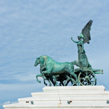 Ayrıntılar anıtın vittorio emanuele, Roma, İtalya