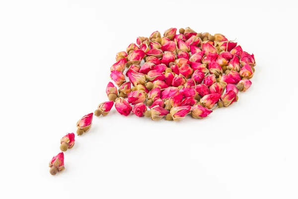 Dried herbal tea rose flower buds — Stock Photo, Image