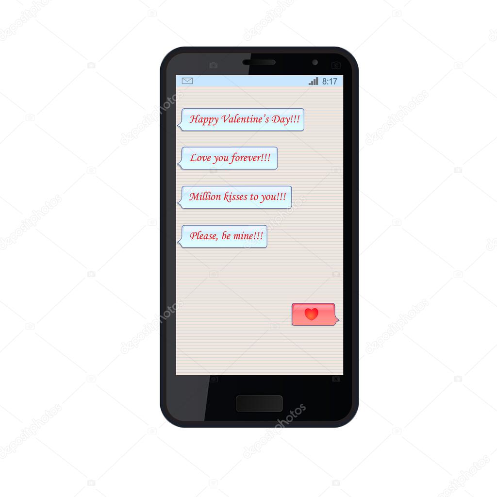 Love Messages On Phone Chat On Valentines Day Stock Photo Image By C Volgariver Love Messages On Phone Chat On Valentines Day Stock Photo Image By C Volgariver