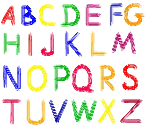 Ручные буквы ABC . — стоковое фото