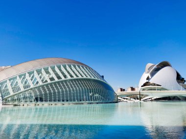 Sanat ve Bilim Şehri 'nin Modern Mimarisi. Valencia, İspanya.