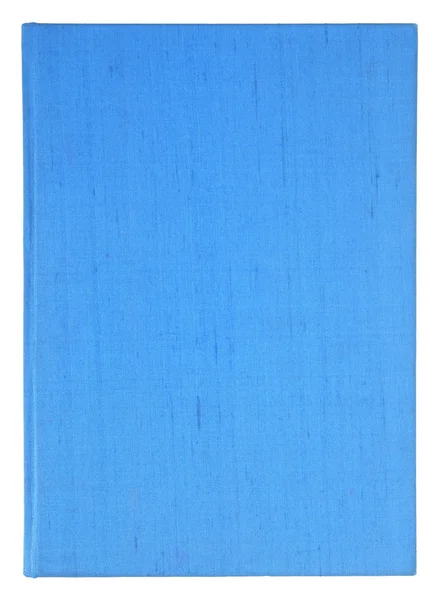 Capa de livro azul antigo isolado no fundo branco com caminho de recorte — Fotografia de Stock