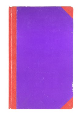 Beyaz bir arka plan üzerinde izole mavi kitap kapağı