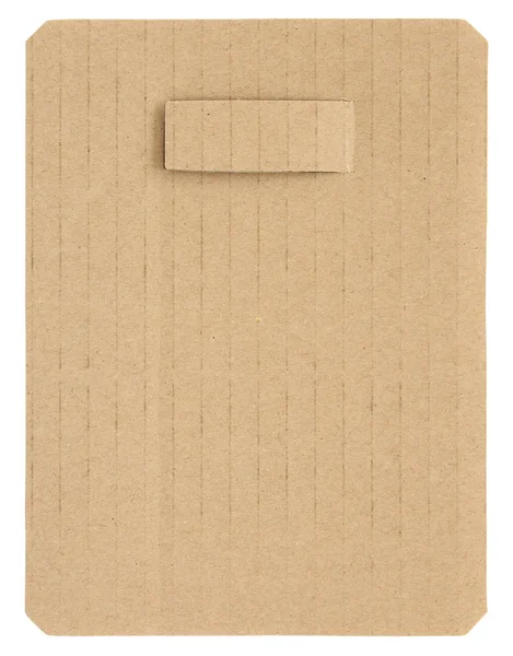 Recycled cardboard isolated on white — Stock Photo, Image