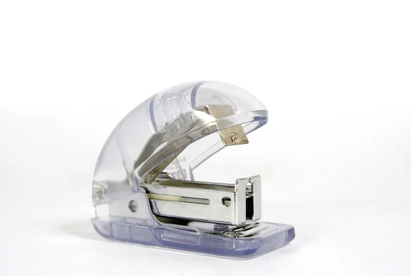 Blue stapler on a white background — Stock Photo, Image