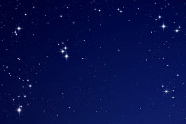 Gece gökyüzündeki yıldızlar