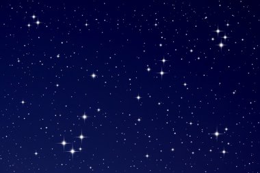 Gece gökyüzündeki yıldızlar