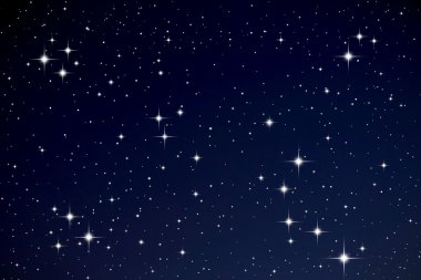 Gece gökyüzündeki yıldızlar