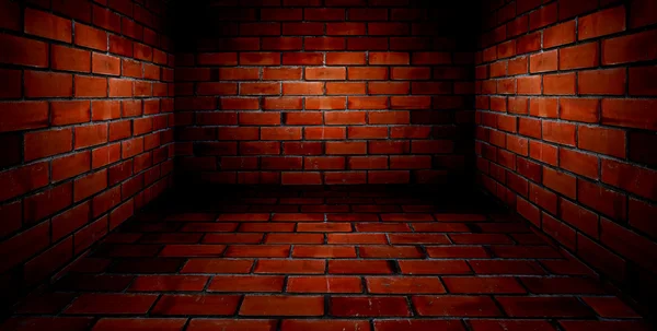 Red room with brick wall — Stock Photo, Image