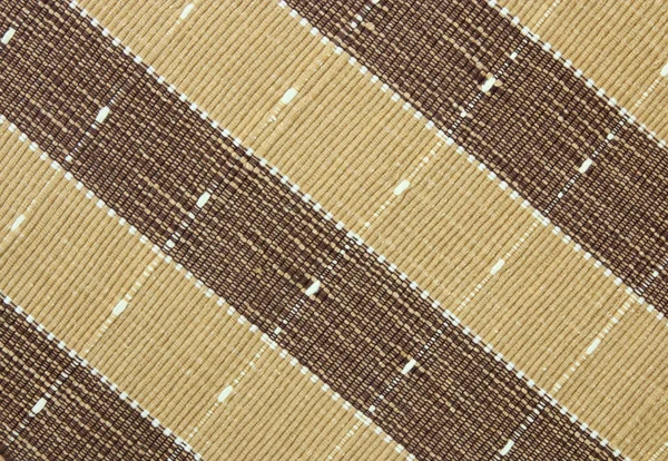 Brown fabric striped texture for background — Stock Photo, Image