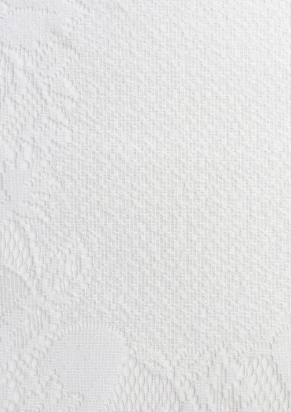 Текстура из белой ткани с цветами для фона — стоковое фото