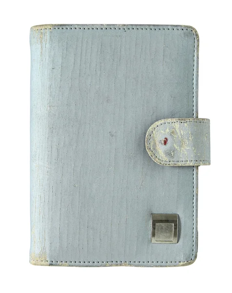 Capa de livro velho isolado em um fundo branco com caminho de recorte — Fotografia de Stock