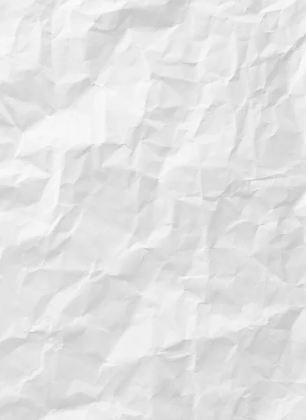 White crumpled paper texture for background — Stock Photo, Image