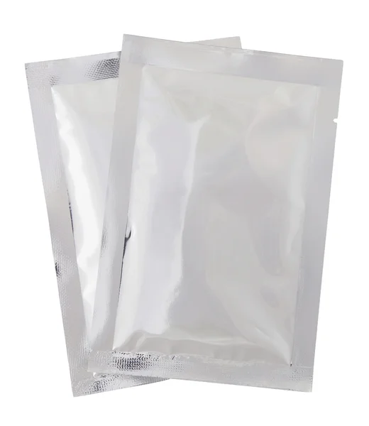 Plastic package bag isolated on white with clipping path — Stock Photo, Image