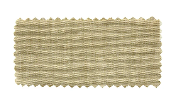 Natural fabric swatch samples isolated on white background — Zdjęcie stockowe