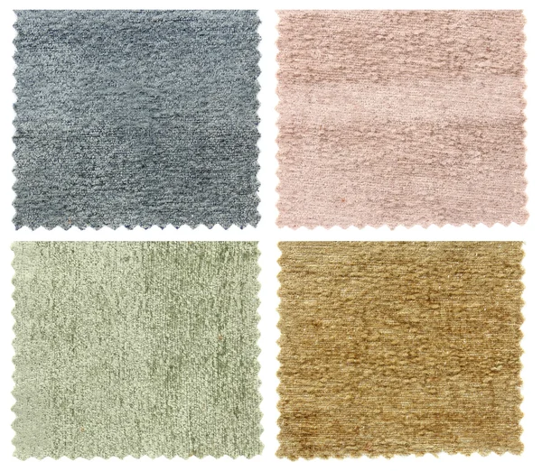 Set of carpet swatch texture samples — Stock Photo, Image