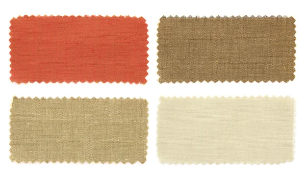 Set of fabric swatch samples texture — Stock Photo, Image