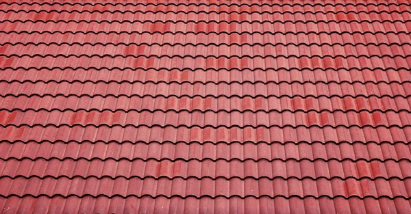 赤いタイル屋根の背景 — ストック写真