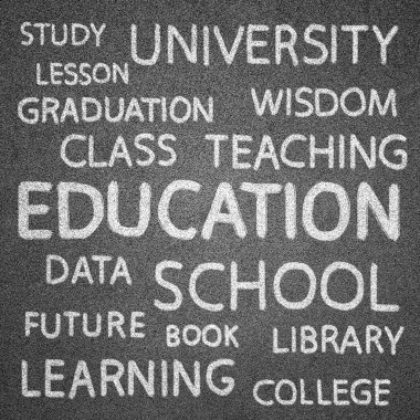 arka plan için blackboard eğitim konsepti