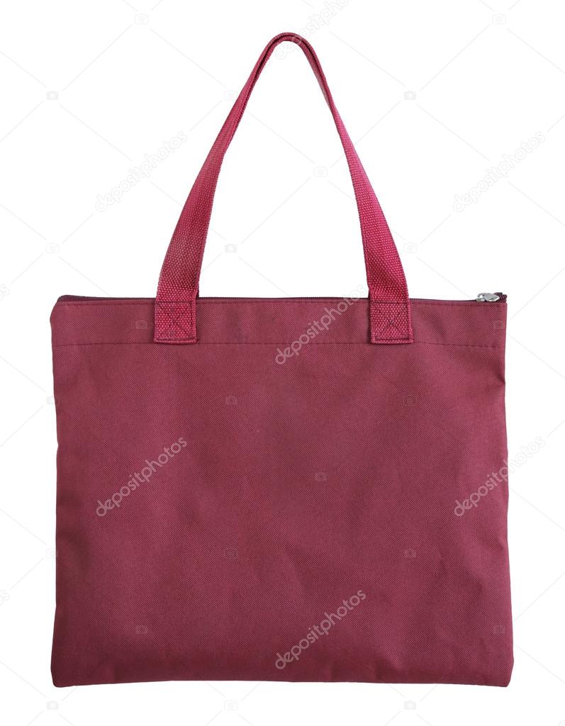 cloth bag isolated on white background with clipping path