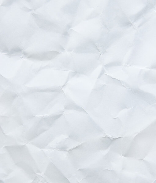 white crumpled paper texture for background