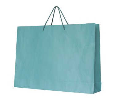 kağıt torba izole kırpma yolu ile beyaz üzerinde alışveriş