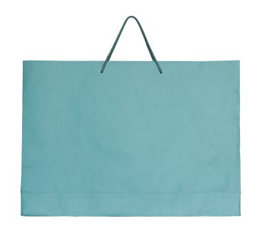kağıt torba izole kırpma yolu ile beyaz üzerinde alışveriş