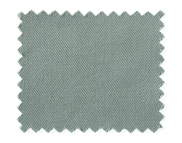 Amostras de amostra de tecido cinza isoladas no fundo branco — Fotografia de Stock