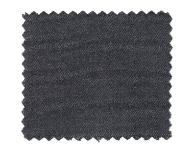 izole beyaz zemin üzerine siyah kumaş renk örneği örnekleri