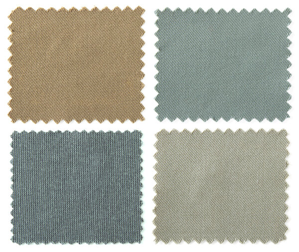 set of fabric swatch samples texture