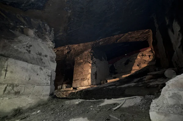 A mine of slate near Genoa, Fontanabuona Valley — Stock Photo, Image