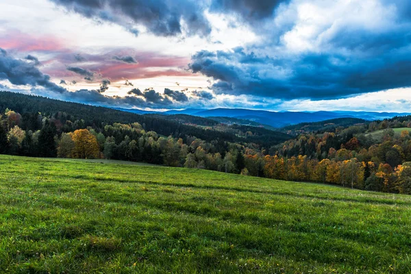 Hermoso Paisaje Zona República Checa Del Parque Nacional Sumava — Foto de Stock