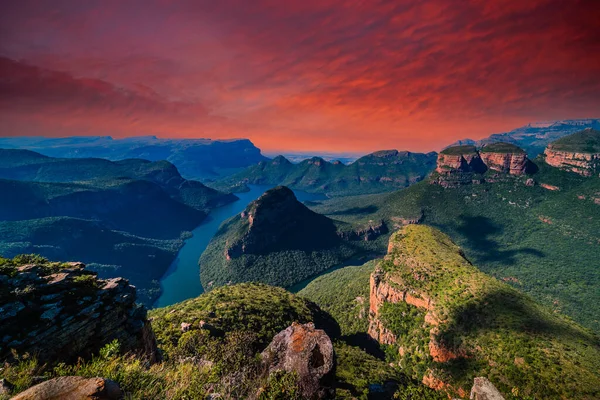 Morning Sunlights Baths Blyde River Canyon Mpumulanga South Africa — Stock Fotó
