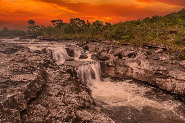 Fiume Arcobaleno Cinque Colori Fiume Colombia Uno Dei Luoghi Più — Foto Stock