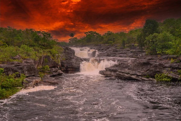 Regenboog Rivier Vijf Kleuren Rivier Colombia Een Van Mooiste Natuurgebieden — Stockfoto