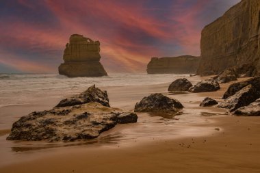 Avustralya Körfezi üzerinde gün batımı Avustralya Hint Okyanusu