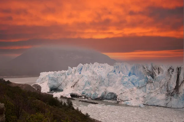 Ледник Перито Морено Расположен Национальном Парке Лос Гласиарес Провинции Санта — стоковое фото
