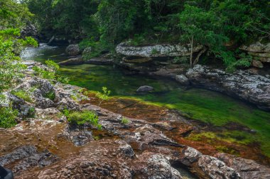 Kolombiya 'daki gökkuşağı nehri ya da beş renk nehri en güzel doğa yerlerinden biridir, adı Kristal Kanyon' dur.