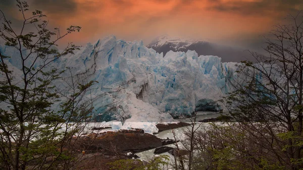 Glaciar Perito Moreno Glaciar Localizado Parque Nacional Los Glaciares Província — Fotografia de Stock