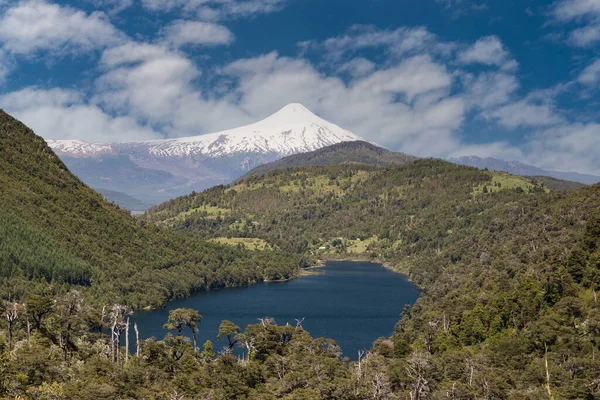 Volcano Osorno Viewpoints Blue Water Cabulco Villarica Chile Volcan Thaw — Stockfoto