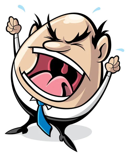 Angry boss — Stock Vector