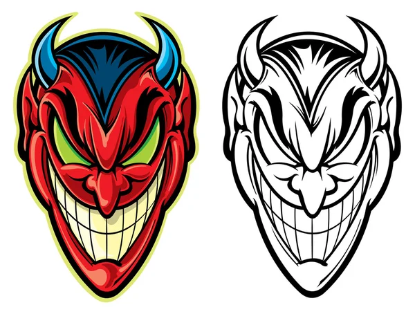 Devil head — Stock Vector