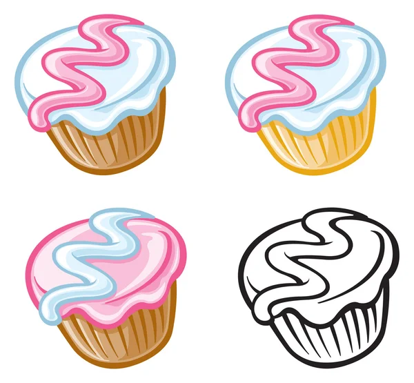 Cupcakes — Stock Vector