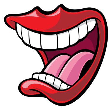 Mouth open clipart