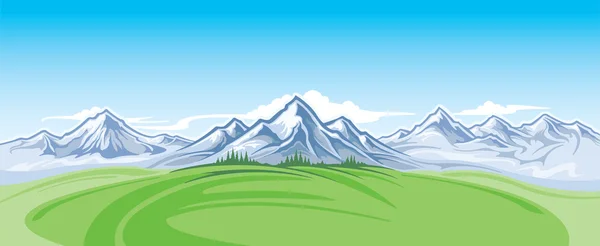 Mountain Range — Stock Vector