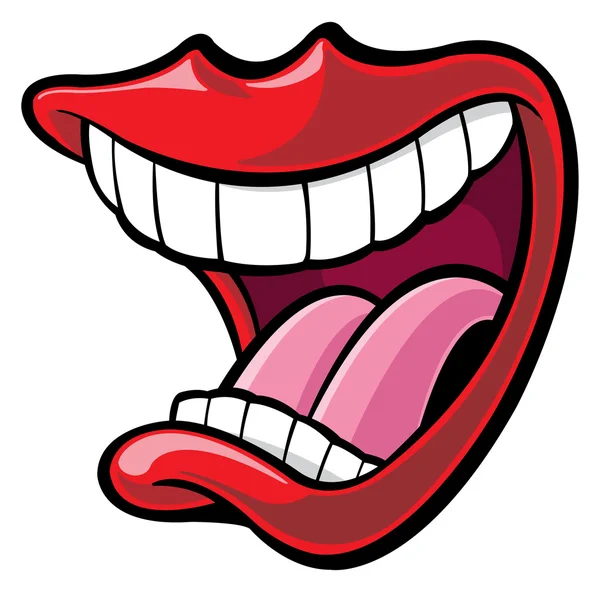 Mouth open — Stock Vector