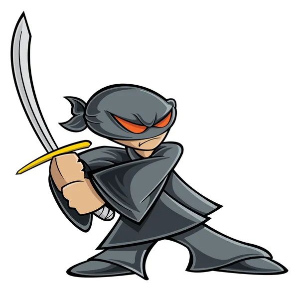 Guerreiro ninja — Vetor de Stock