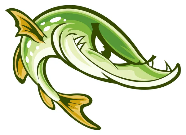 Northern Pike — Stock Vector