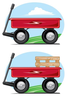 Toy wagon clipart